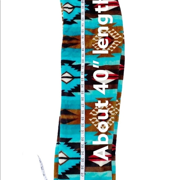 Trail Crest Velour Vibrant Southwest Print Pajama Pants Size Large - Picture 5 of 10
